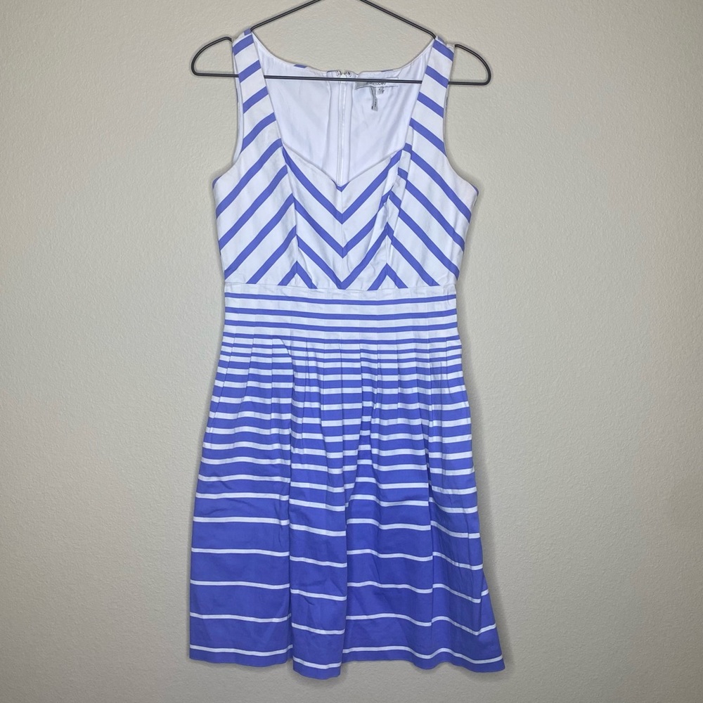 Max and Cleo v neck chevron dress